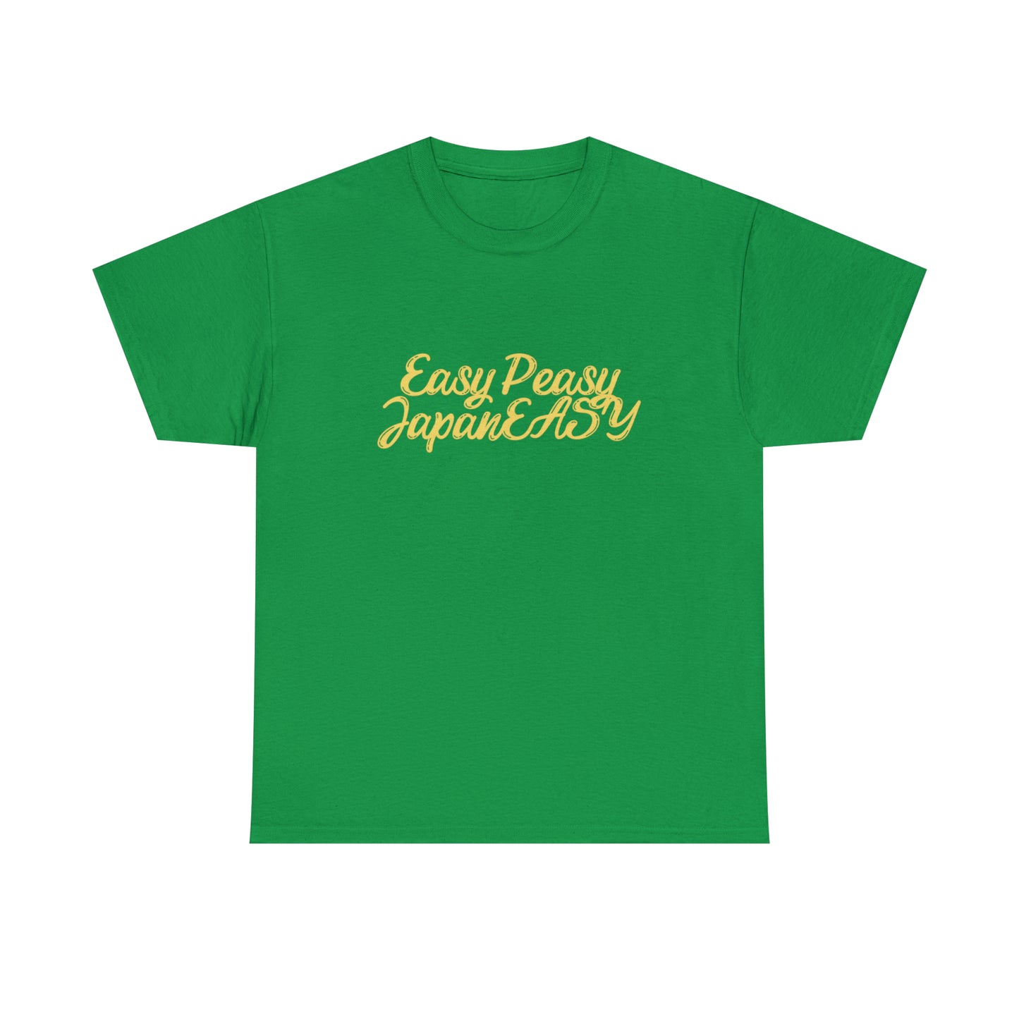 T-shirt with Japanese words / Easy Peasy JapanEASY / Unisex Heavy Cotton Tee
