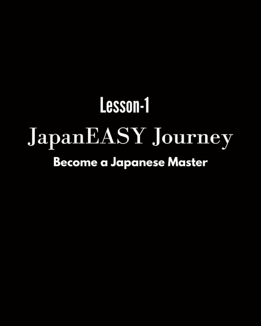 JapanEASY Lesson-1