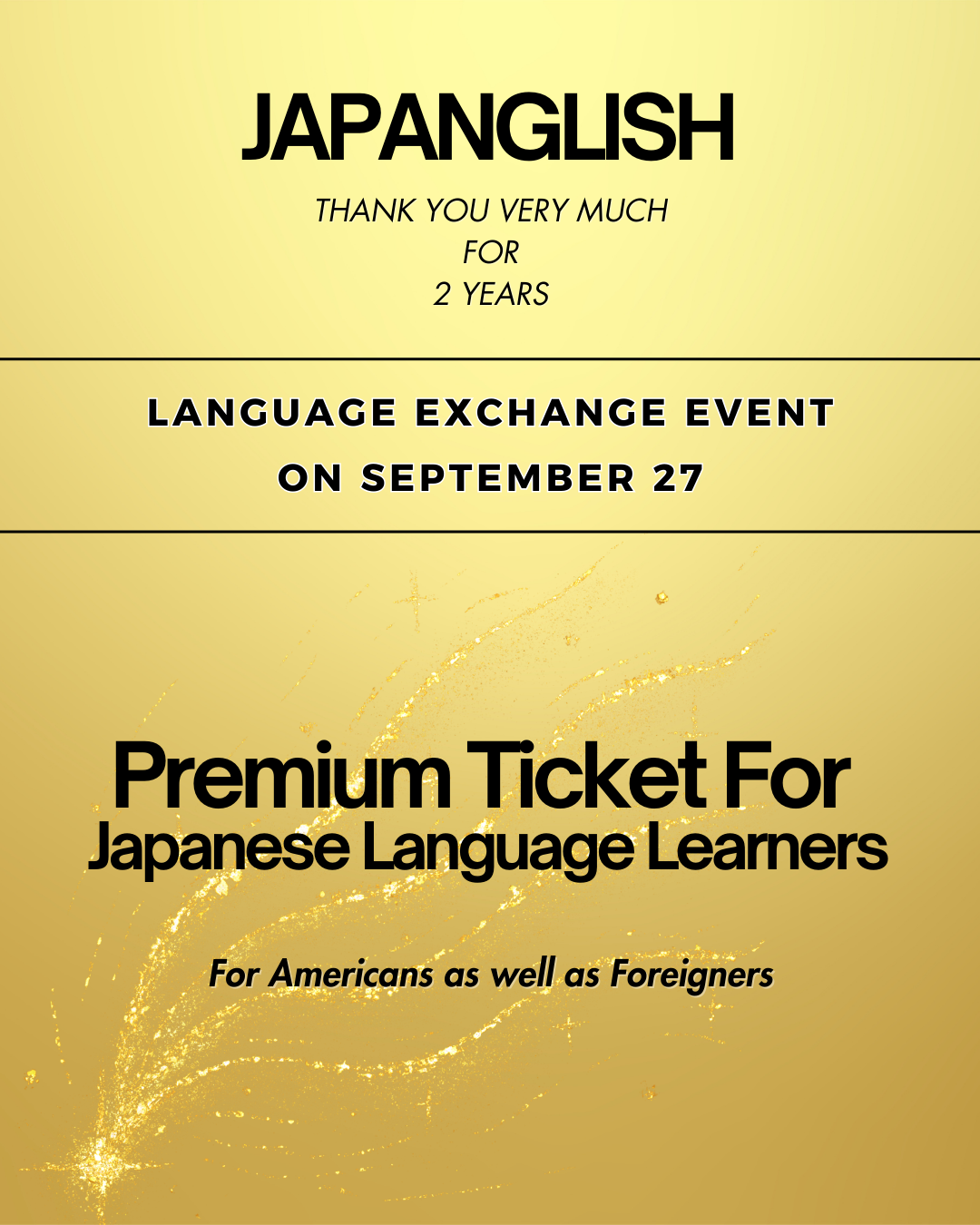 Get Your Premium Ticket and Reserve Your Seat!